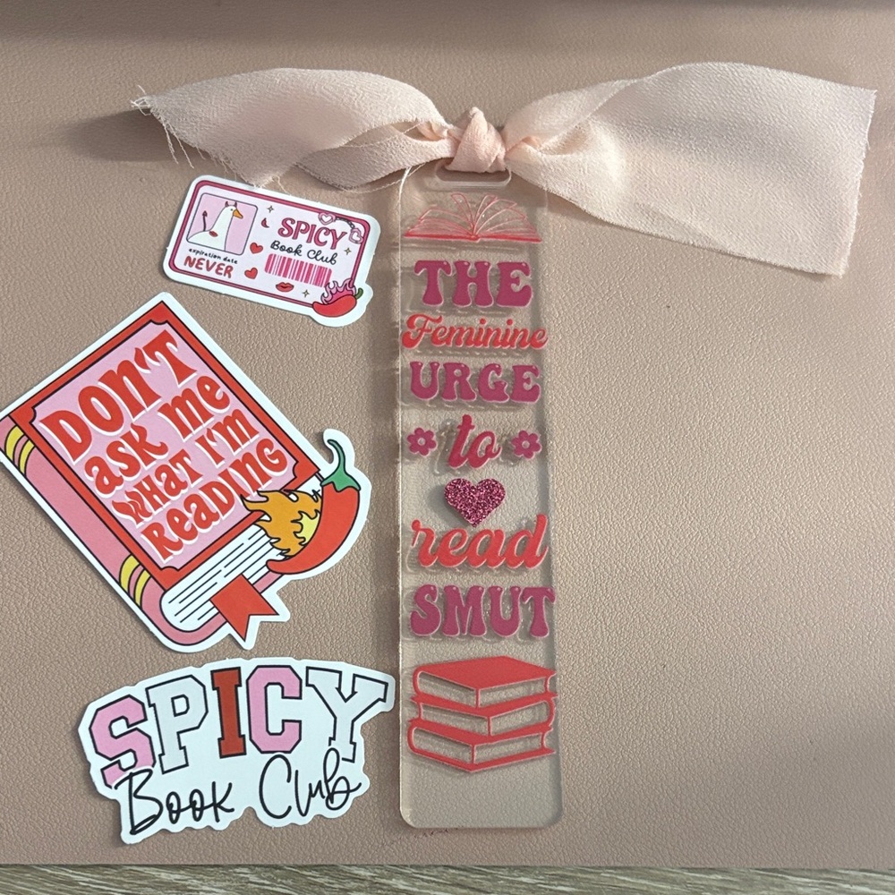 Spicy Book Lovers Handcrafted bookmark by me 🌶️ - Picture 3 of 3